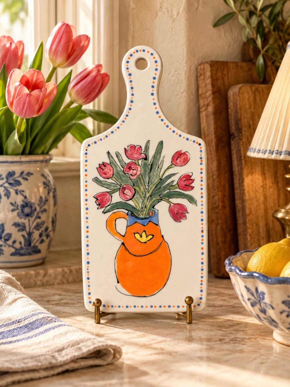 Ambrosioni Hand Painted Cutting Board